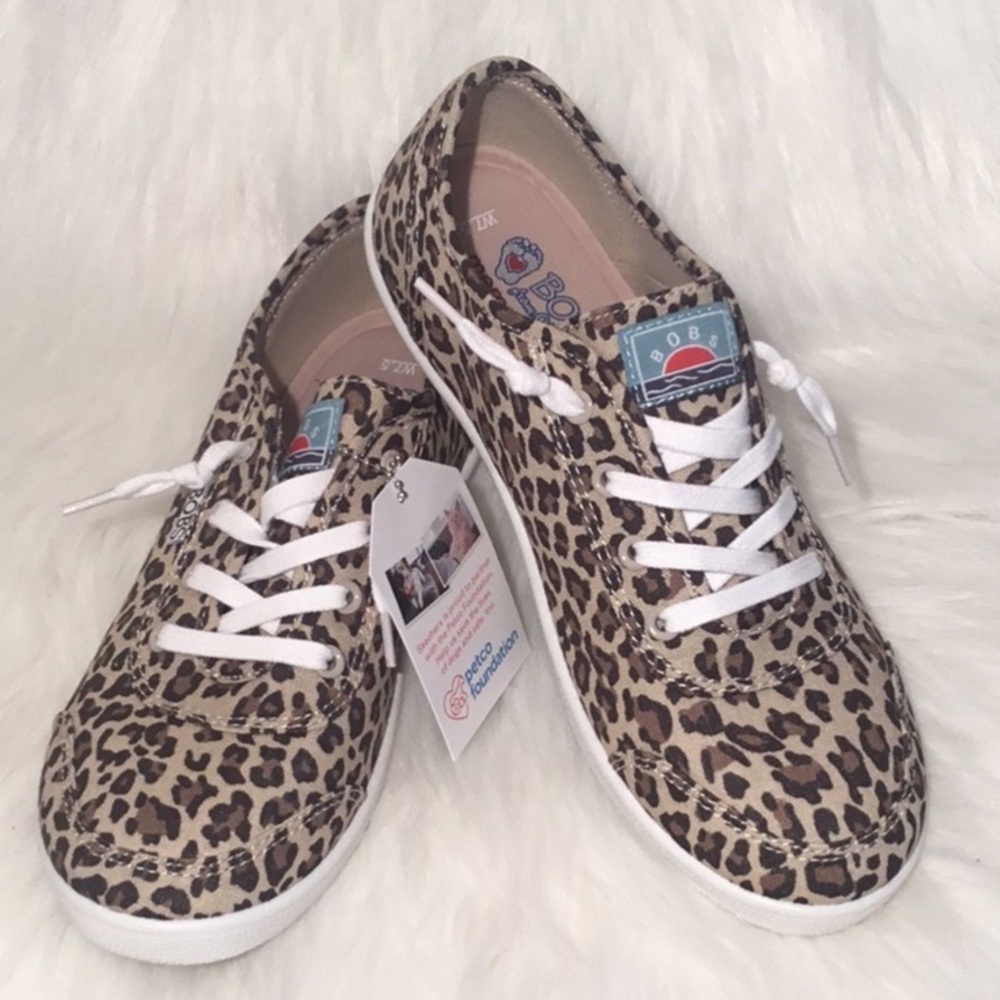 SKECHERS LEOPARD PRINT SNEAKERS - Picture 3 of 5